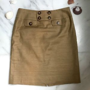 {Anne Klein} Cotton Linen Pencil Skirt